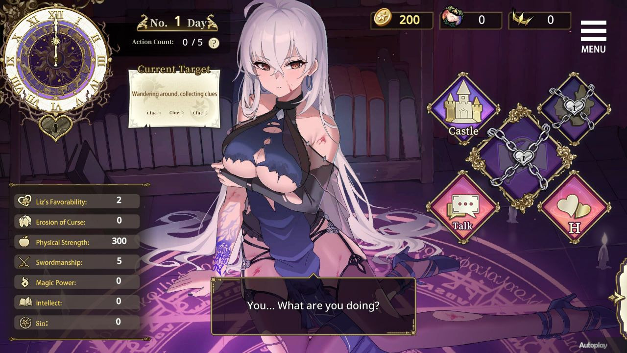 Gameplay screenshots from Demon Maiden and Slave Summoning.